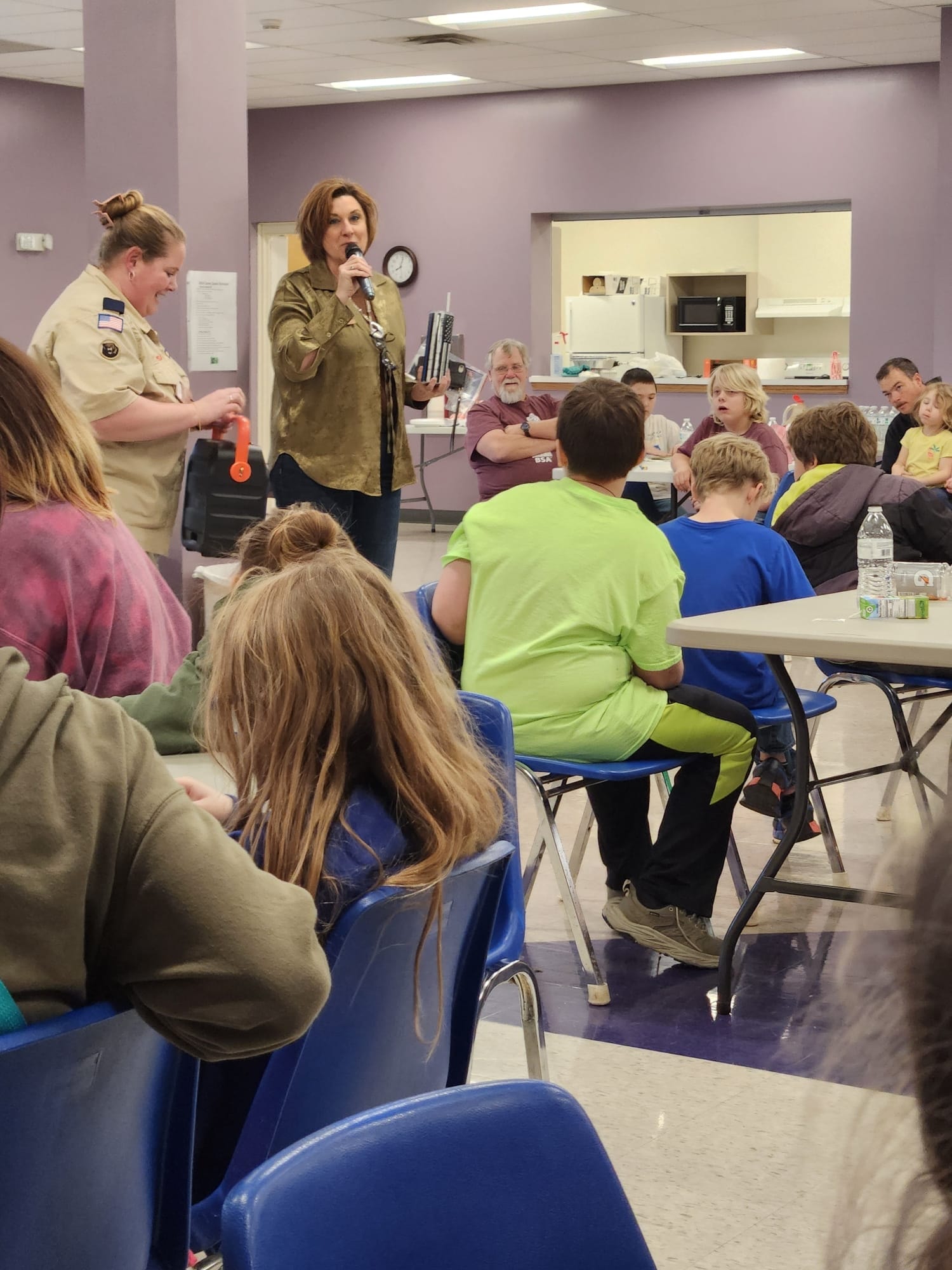 Speaking engagement with Scouts youth leadership program 2024